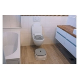 Набор для приучения к горшку FreeON Training Potty 3 в 1: горшок, накладка на унитаз и ступенька-подставка, белый с серым (85772) - Pampik - 9