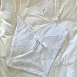 Крыжма NL Baby с кружевом, 72х72 см, белый (22086) - Pampik - 6