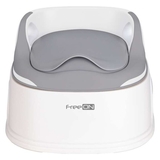 Набор для приучения к горшку FreeON Training Potty 3 в 1: горшок, накладка на унитаз и ступенька-подставка, белый с серым (85772) - Pampik - 2