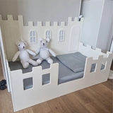 Ліжко NL Baby Замок, з підсвіткою, 140х75 см, білий (0002/036640) - Pampik - 4