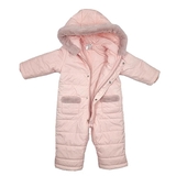 Комбинезон NL Baby с капюшоном, синтепух, 12 месяцев, розовый (551/37901) - Pampik - 3