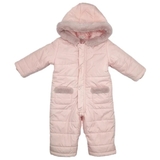 Комбинезон NL Baby с капюшоном, синтепух, 12 месяцев, розовый (551/37901) - Pampik