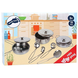 Игровой набор металлической посуды Legler (8953/33008) - Pampik - 3