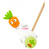 Деревянная каталка Legler Кролик с морковкой (10574/31429) - Pampik - 2