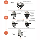 Стільчик для годування Bloom FRESCO Noir/Midnight black Cotton - Pampik - 6