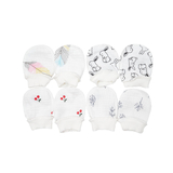 Царапки Twins для новонароджених, муслін, 0-3 міс., 3 пари, мультиколір (W135-ЦМ-20) - Pampik