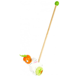 Деревянная каталка Legler Кролик с морковкой (10574/31429) - Pampik