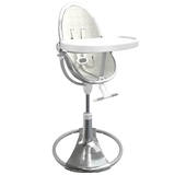 Стульчик для кормления Bloom FRESCO Silver/Coconut white Cotton - Pampik