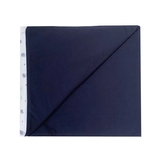 Плед NL Baby, двусторонний, хлопковый, 75х70 см, бело-синий (042/34185) - Pampik - 2