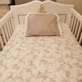 Комплект постільної білизни NL Baby, 120х60 см, біло-сірий (804/20547) - Pampik - 5