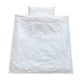 Комплект постельного белья NL Baby, 80х80 см, бело-розовый (807+842/29205) - Pampik