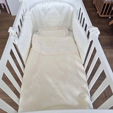 Комплект постільної білизни NL Baby, 100х80 см, молочний (870+926/32725) - Pampik - 5