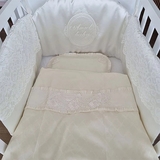 Комплект постільної білизни NL Baby, 100х80 см, молочний (870+926/32725) - Pampik - 4