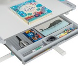 Комплект дитячих меблів Cubby парта та стілець трансформери Lupin Blue - Pampik - 6