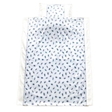 Комплект постельного белья NL Baby, 100х80 см, бело-синий (866/32606) - Pampik