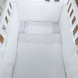 Комплект постельного белья NL Baby, 80х80 см, бело-розовый (807+842/29205) - Pampik - 4