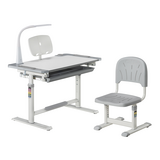 Комплект дитячих меблів Cubby парта та стілець трансформери Lupin Grey - Pampik - 3