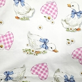 Комплект постельного белья NL Baby, 80х80 см, бело-розовый (865/33071) - Pampik - 5