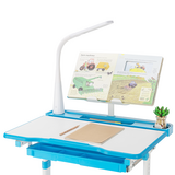 Комплект дитячих меблів FunDesk парта та стілець трансформери Bellissima Blue - Pampik - 5