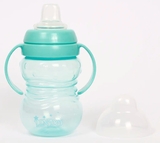 Поїльник-непроливайка Lindo, з силіконовим носиком і знімними ручками, 6+ міс., 270 мл, бірюзовий (LI 704 зел) - Pampik - 2