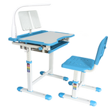 Комплект дитячих меблів Cubby парта та стілець трансформери Vanda Blue - Pampik