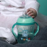 Поїльник-непроливайка Lindo Premium, з силіконовим носиком, 6+ міс., 260 мл, бірюзовий (А 42 зел) - Pampik - 7