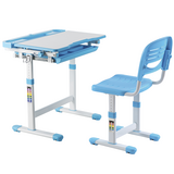 Комплект детской мебели FunDesk парта и стул трансформеры Сantare Blue - Pampik - 2