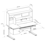 Парта CubbyToru Grey - Pampik - 11