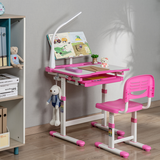 Комплект дитячих меблів FunDesk парта та стілець трансформери Bellissima Pink - Pampik - 8