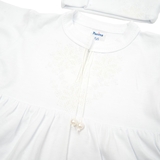 Хрестильний набір для дівчинки Twins з блоюою вишивкою, р.62, світло-бежевий (TCG62E-01) - Pampik - 2