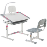 Комплект дитячих меблів FunDesk парта та стілець трансформери Littonia Pink - Pampik - 4