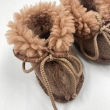 Пінетки NL Baby, вовняні, 0-3 міс., коричневий (0000/37177) - Pampik - 4