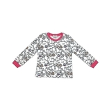 Піжама NL Baby з довгими рукавами, бавовняна, утеплена, 2 роки, біло-кораловий (00520/37871) - Pampik - 2