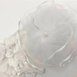 Повязка на голову NL Baby, кружево, 0-9 мес., белый (0000/34280) - Pampik - 2