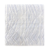 Плед NL Baby, двусторонний, хлопковый, 100х75 см, бело-голубой (143/21687) - Pampik