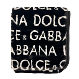 Плед NL Baby Dolce Gabbana, хутряний, 90х77 см, чорний-білий (25544) - Pampik