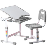 Комплект дитячих меблів FunDesk парта та стілець трансформери Sole Grey - Pampik - 2