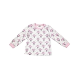 Піжама NL Baby з довгими рукавами, бавовняна, утеплена, 5 років, біло-рожевий (00530/37876) - Pampik - 2