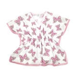 Туника пляжная NL Baby Monnalisa, 3-4 года, бело-розовый (304/38224) - Pampik