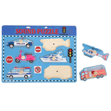 Пазл дерев'яний музичний Legler Транспорт (10730/31434) - Pampik