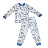 Піжама NL Baby Blumarine з довгими рукавами, бавовняна, 2 роки, різнокольоровий (005/37156) - Pampik