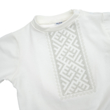 Костюм святковий Twins, з вишивкою, інтерлок, р.68, сірий (W-124-TCW68-10) - Pampik - 2