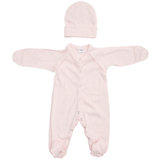 Человечек и шапочка Twins Softie, интерлок, р.68, розовый (W-191-TS2-68-08) - Pampik