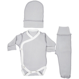 Комплект одягу Twins Ego Organic, інтерлок, р.48, сірий (W-191-TPEGO48-10) - Pampik - 2