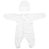 Чоловічок та шапочка Twins Softie, інтерлок, р.62, білий (W-191-TS2-62-01) - Pampik