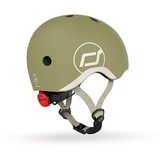 Шолом захисний дитячий Scoot and Ride з ліхтариком, розмір XXS/XS (45-51 см), оливковий (SR-181206-OLIVE) - Pampik - 4