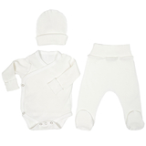 Комплект одягу Twins Ego Organic, інтерлок, р.52, молочний (W-191-TPEGO52-202) - Pampik