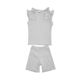 Летний костюм для девочки Twins Ego, р.80, серый (W125-TE80-10) - Pampik