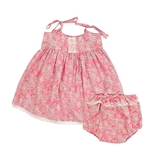 Сарафан с трусиками NL Baby, батист, 3-6 мес., розовый (309/19566) - Pampik