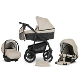 Універсальна коляска 3 в 1 Verdi Sonic Comfort 9023-VC-09 ecru/black skin - Pampik - 2